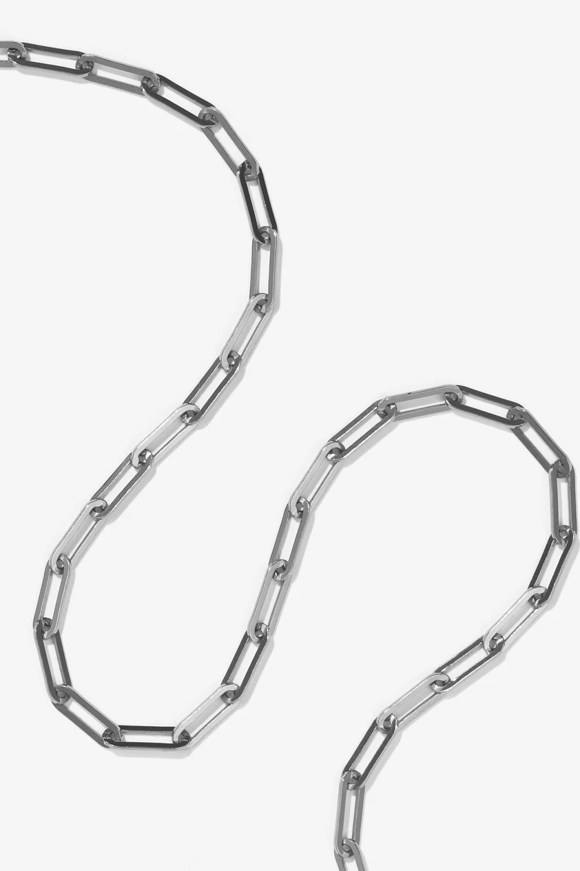 Paperclip Heavy Bracelet - Sterling Silver - Image 3