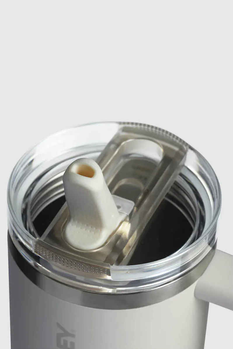 ProTour Flip Straw Tumbler 885ml / 30oz - Cream - Image 3