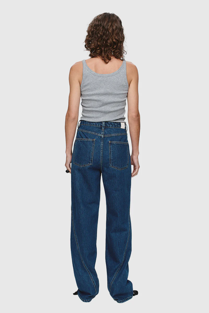 Relaxed Curve Jean - Washed Indigo - Image 6