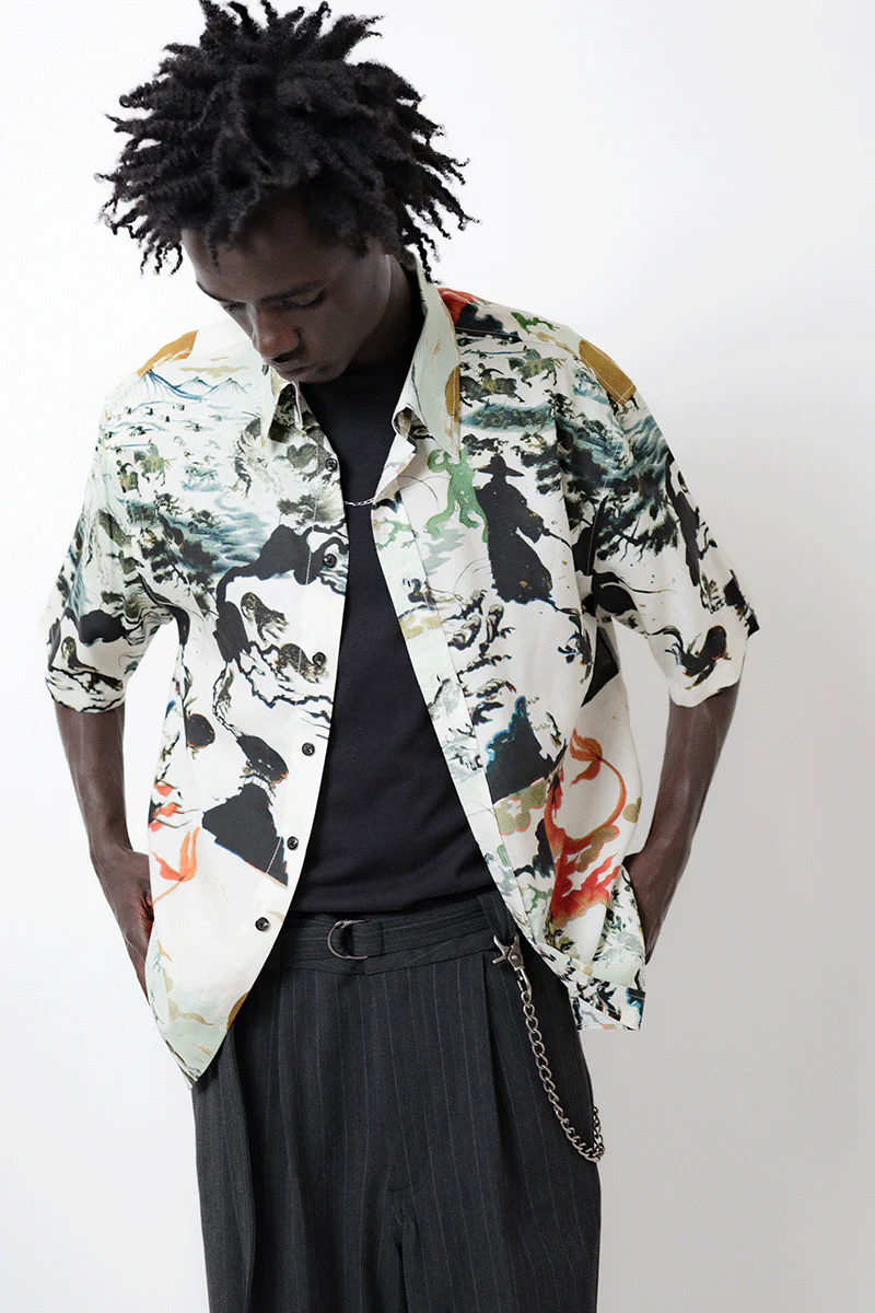 Resort Shirt - Graphic Print - Image 3