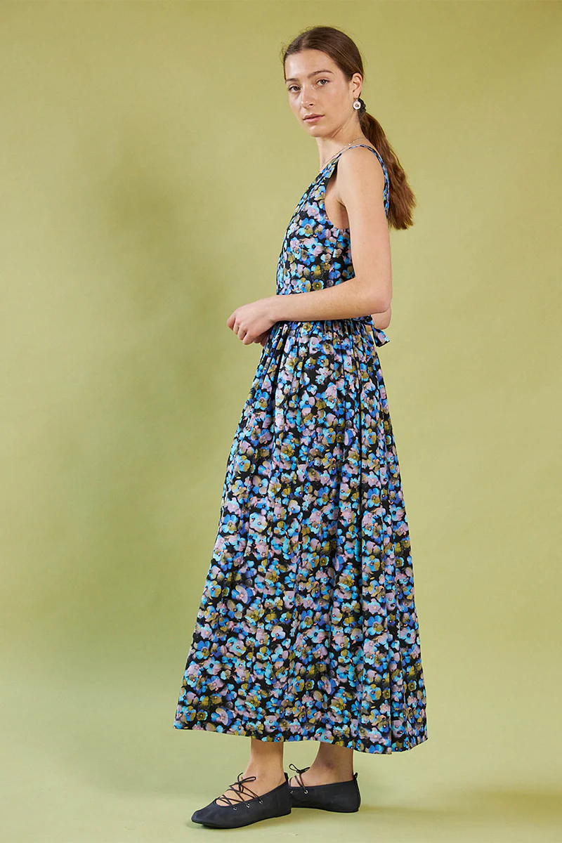 Smell of the Sea Wrap Dress - Acid Pansy - Image 2