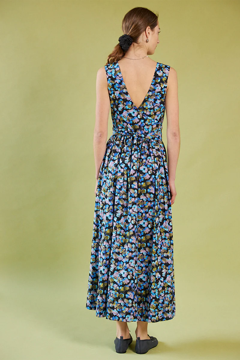 Smell of the Sea Wrap Dress - Acid Pansy - Image 3