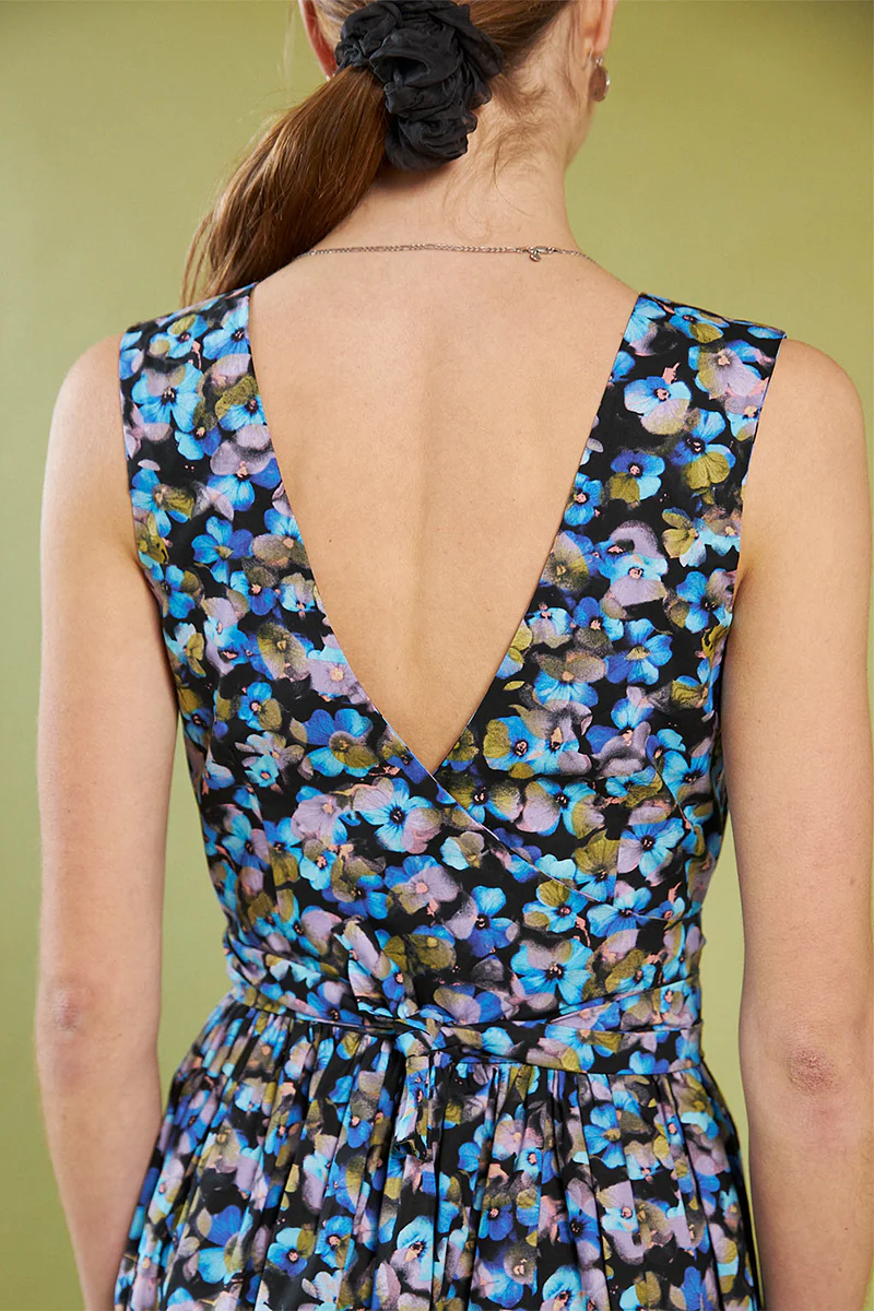 Smell of the Sea Wrap Dress - Acid Pansy - Image 4