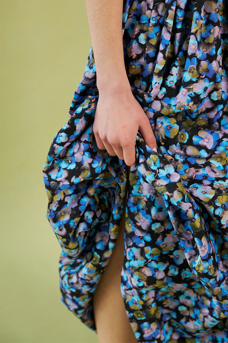 Smell of the Sea Wrap Dress - Acid Pansy - Image 6
