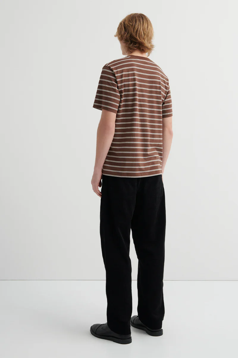 Staple Tee - Brown Stripe - Image 3