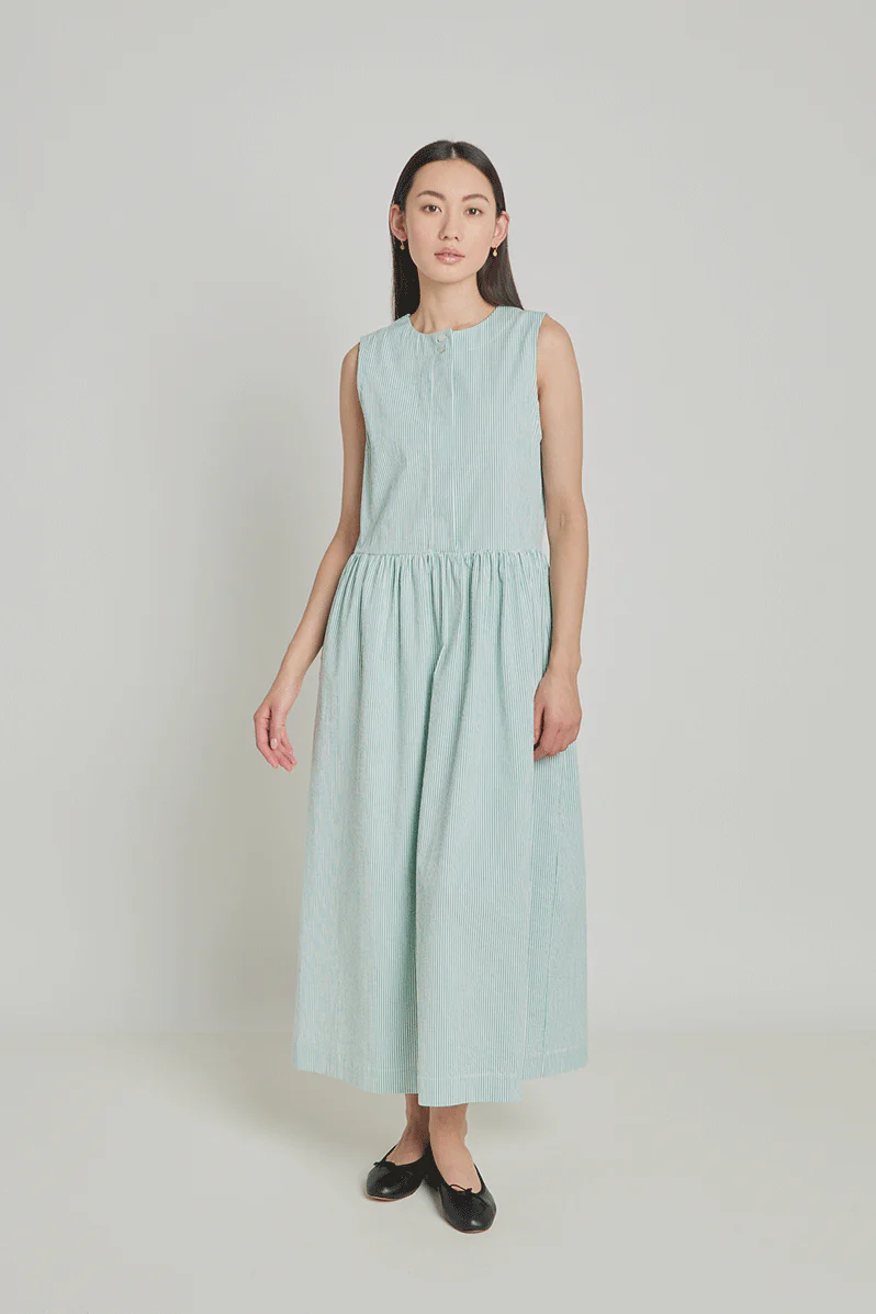 Subjective Dress - Jade Seersucker