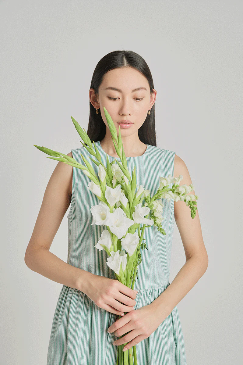 Subjective Dress - Jade Seersucker - Image 2