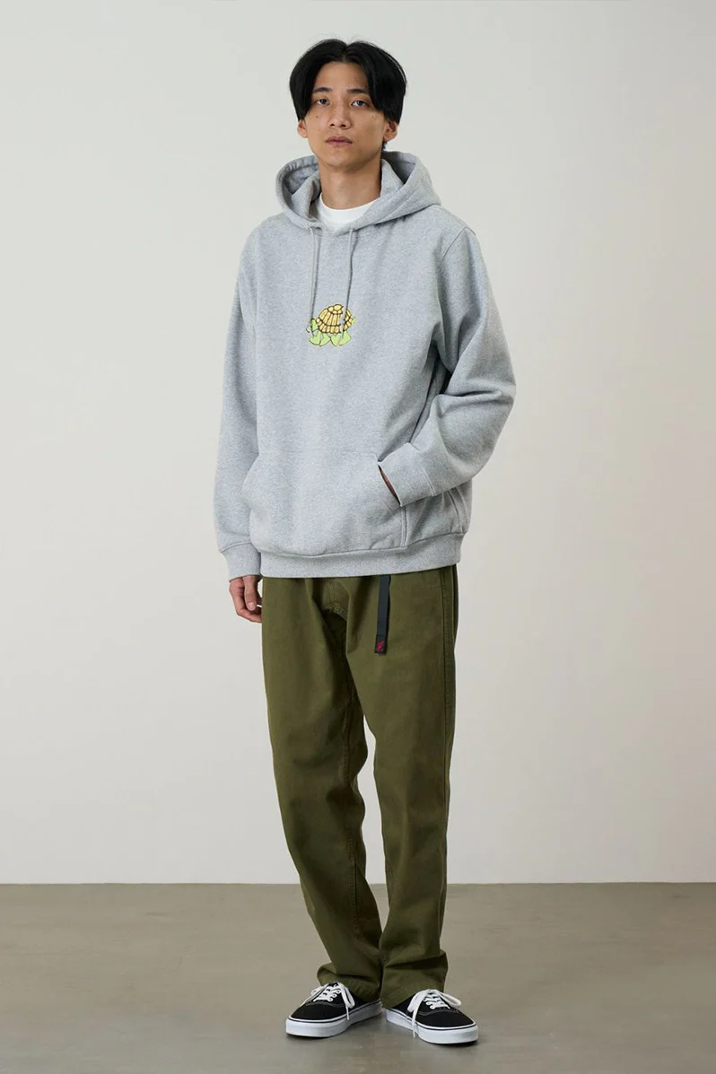 Turtle Hooded Sweatshirt - Heather Grey - Image 3