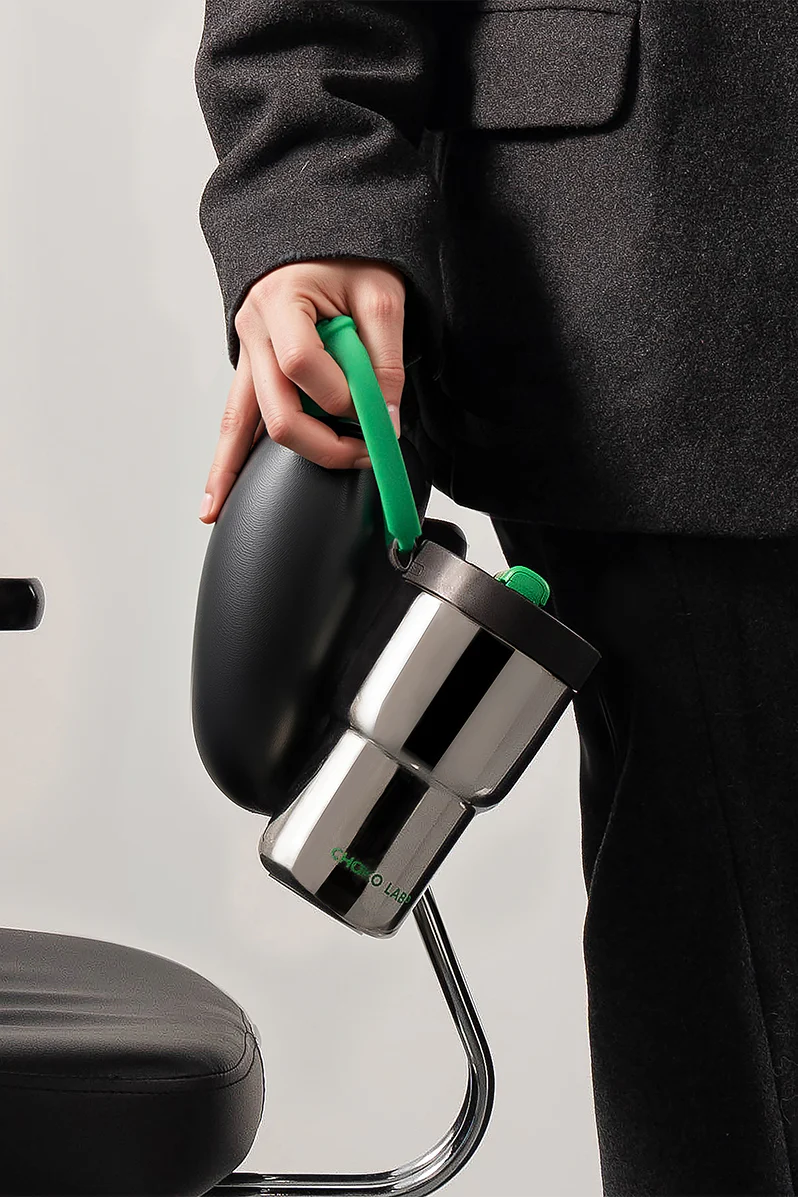 Twist Tumbler 530ml - Black / Green - Image 4