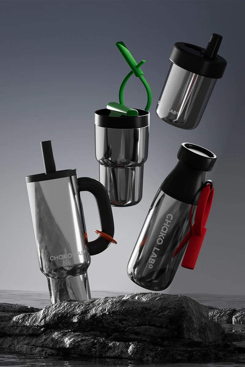 Twist Tumbler 530ml - Black / Green - Image 5