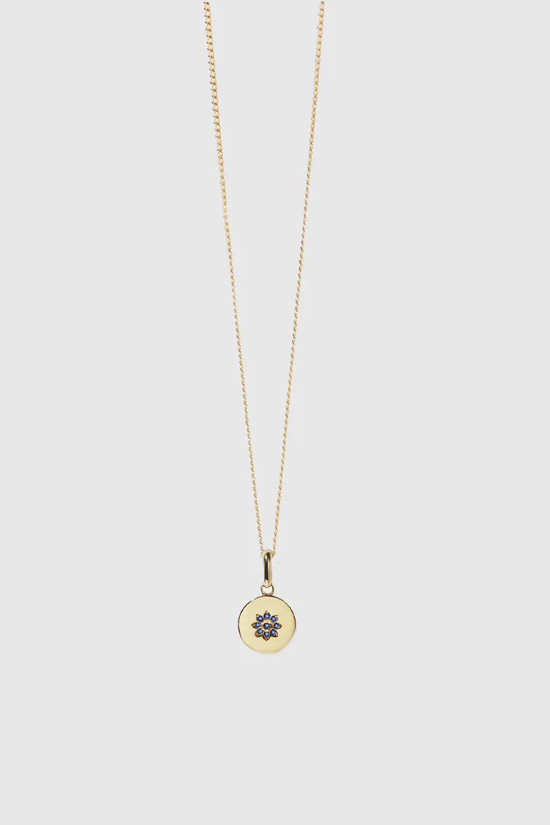 Violet Necklace - Gold Plated / Blue Sapphire