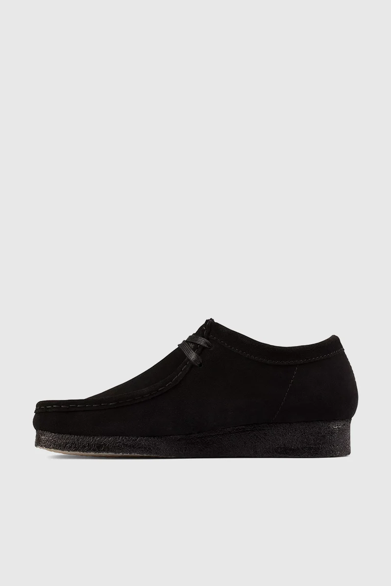 Womens Wallabee - Black Suede - Image 2