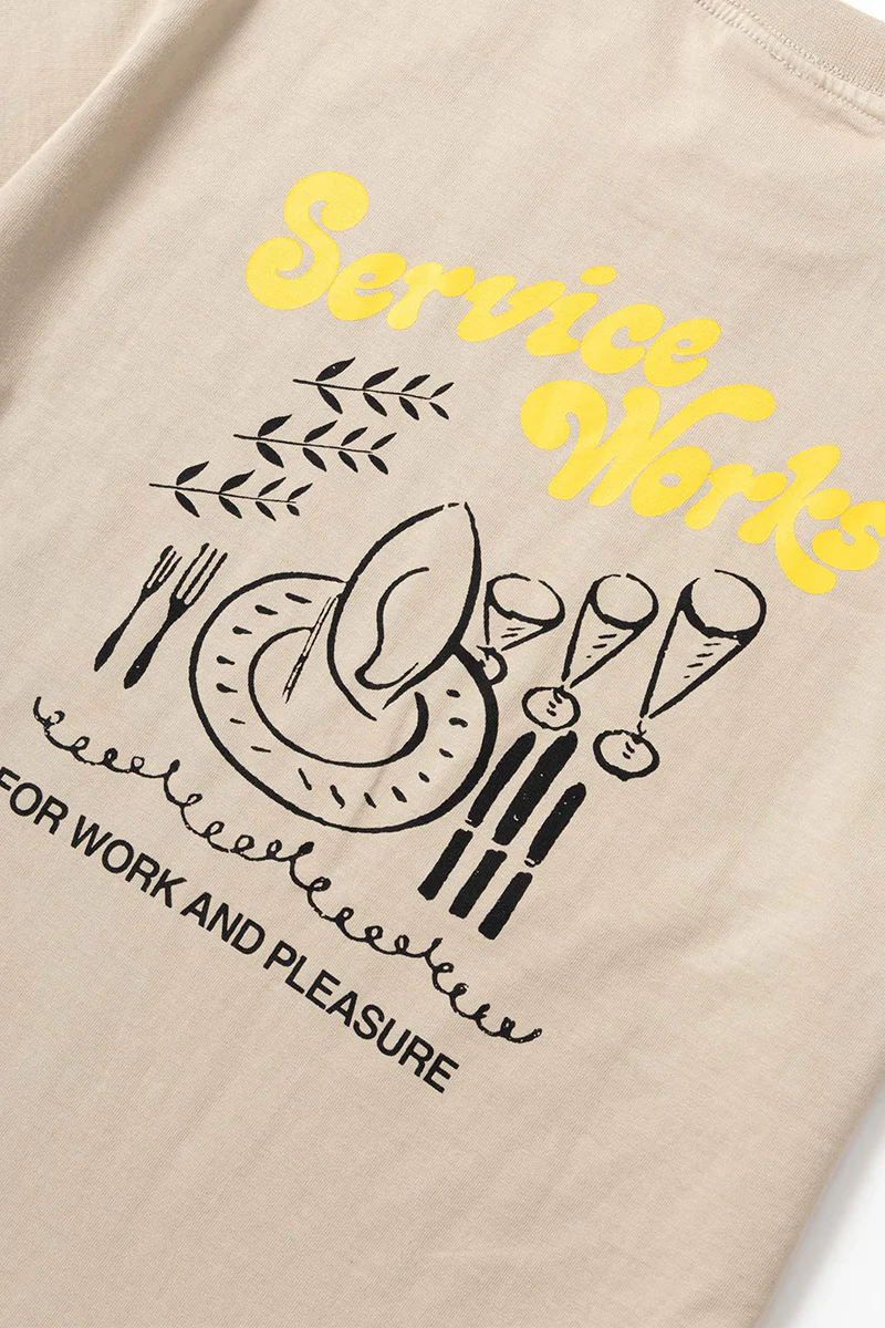 Work + Pleasure Tee - Stone - Image 4