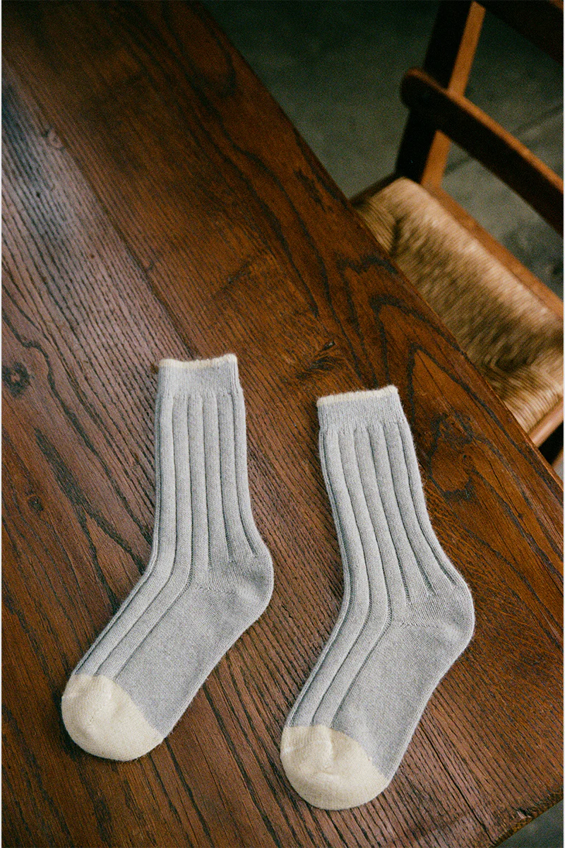 Yin & Yang Socks - Pearl / Creme Toe - Image 2